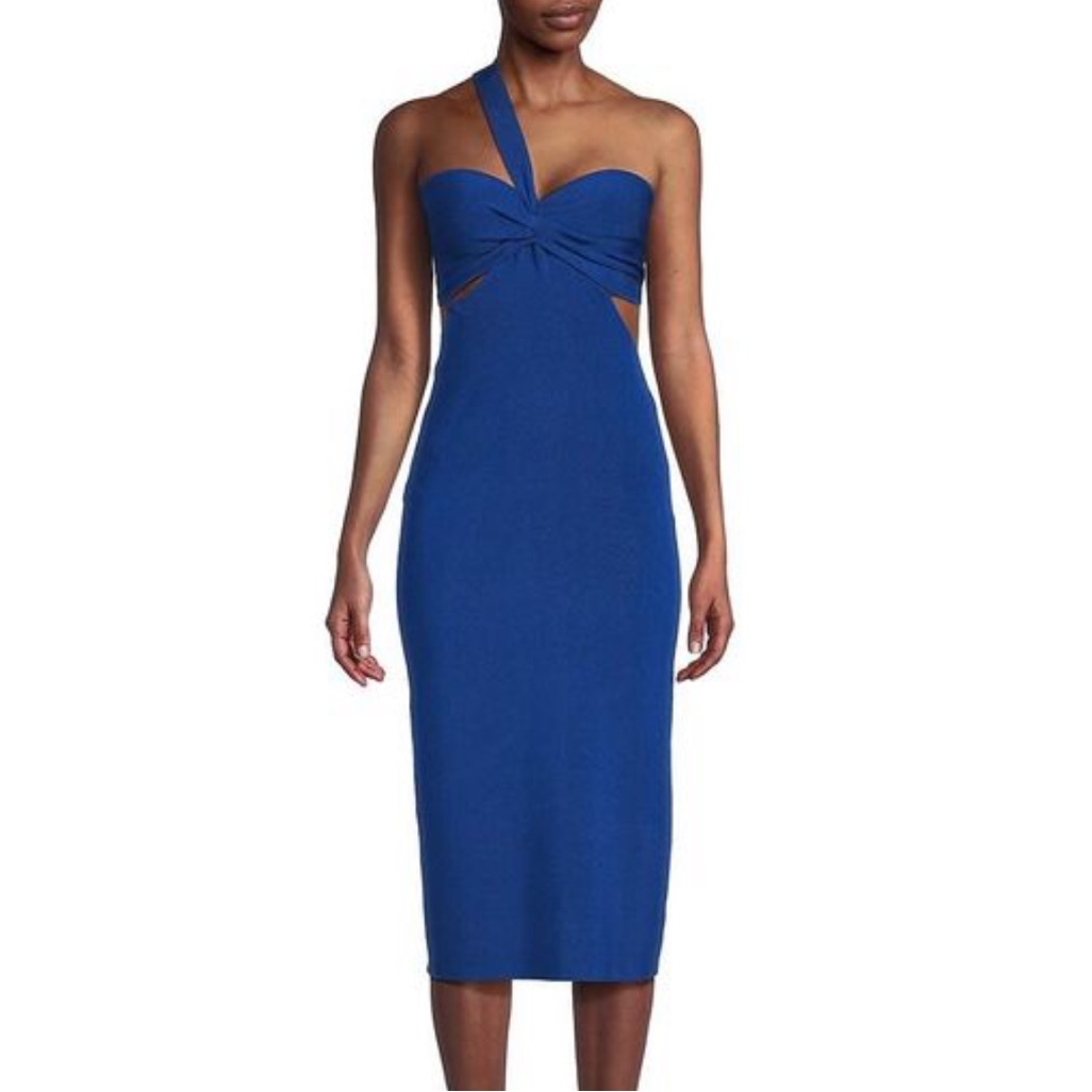 L’agence Raya One-Shoulder Midi Length Dress M